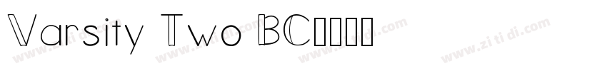 Varsity Two BC字体转换